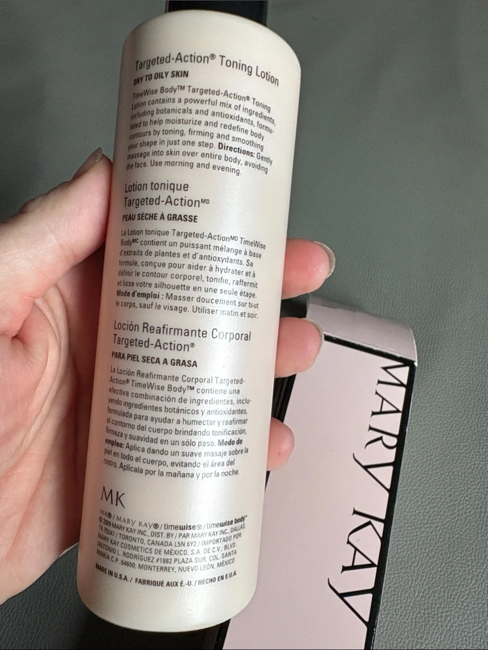 Mary Kay Timewise Body Toning Lotion - dry to oily skin, NEW in box - Picture 2 of 6